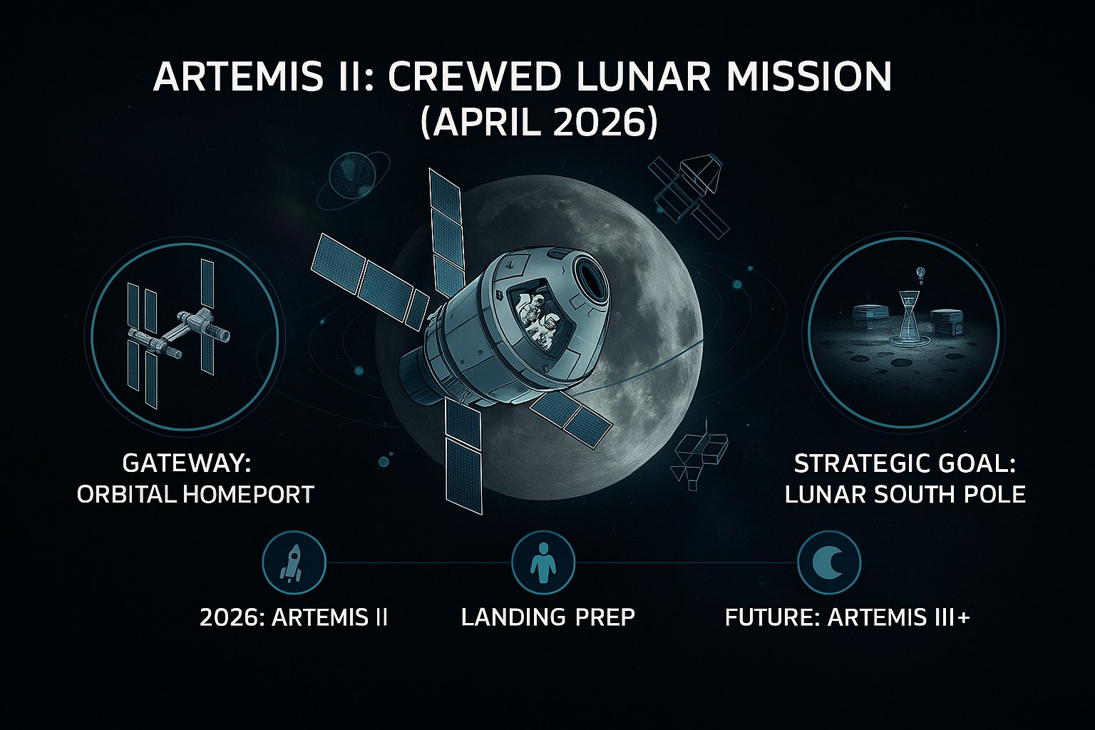 Calendar of the Artemis space missions to the Moon