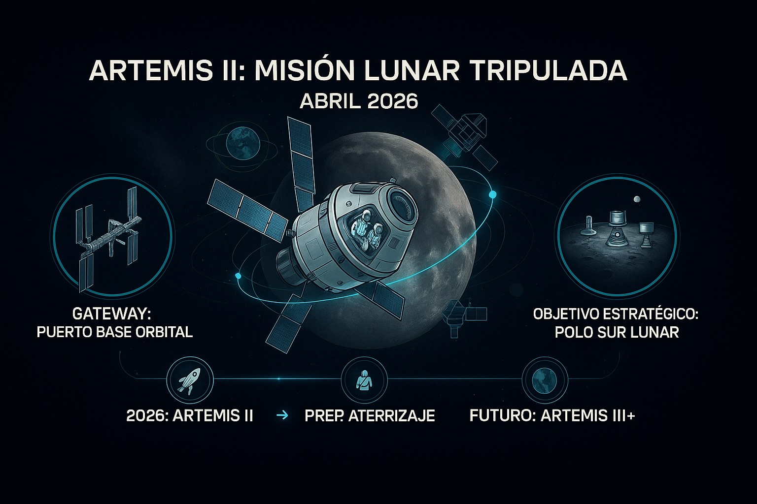 Calendario de las misiones espaciales Artemis hacia la Luna