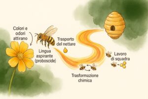 Come fanno il miele le api: spiegazione per bambini
