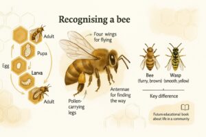 The Honeybee Explained for Kids: Role, Hive and Honey