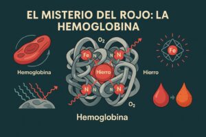 Representación de la hemoglobina y de los glóbulos rojos en la sangre