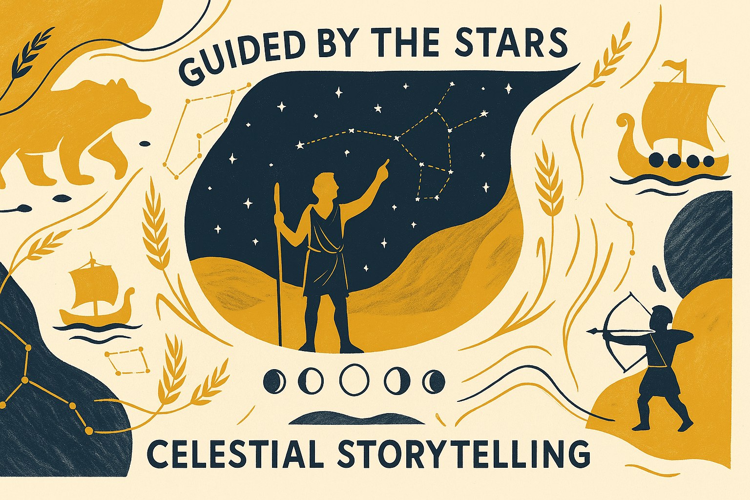 Artistic depiction of the constellations and the cycle of the seasons