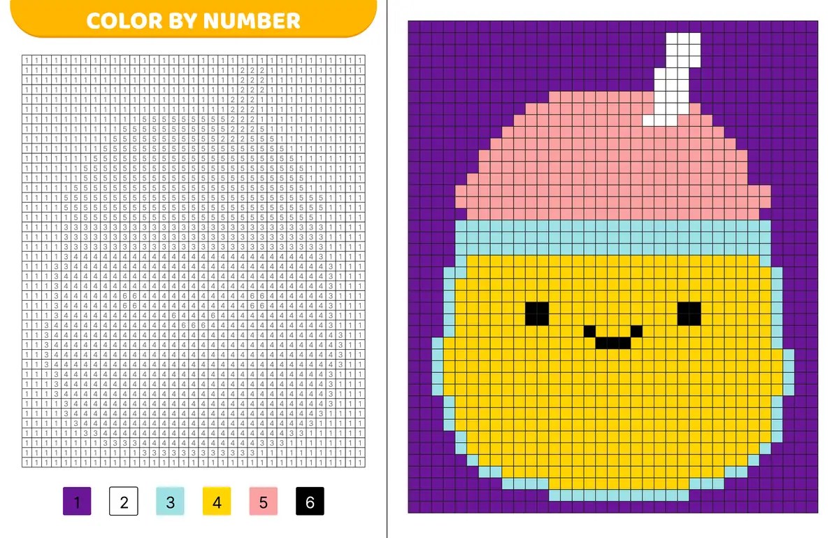 cold drink pixel art to print