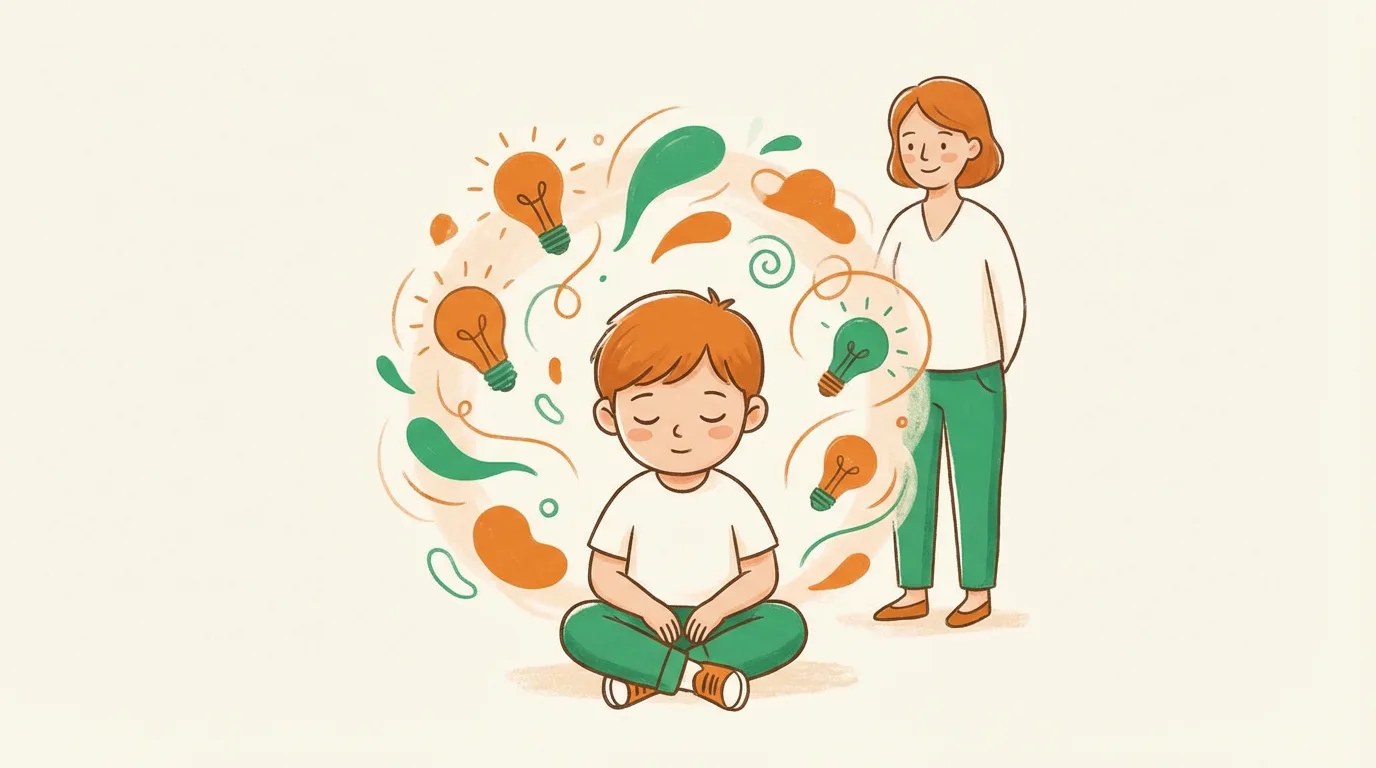 A child imagining stories during a moment of free play