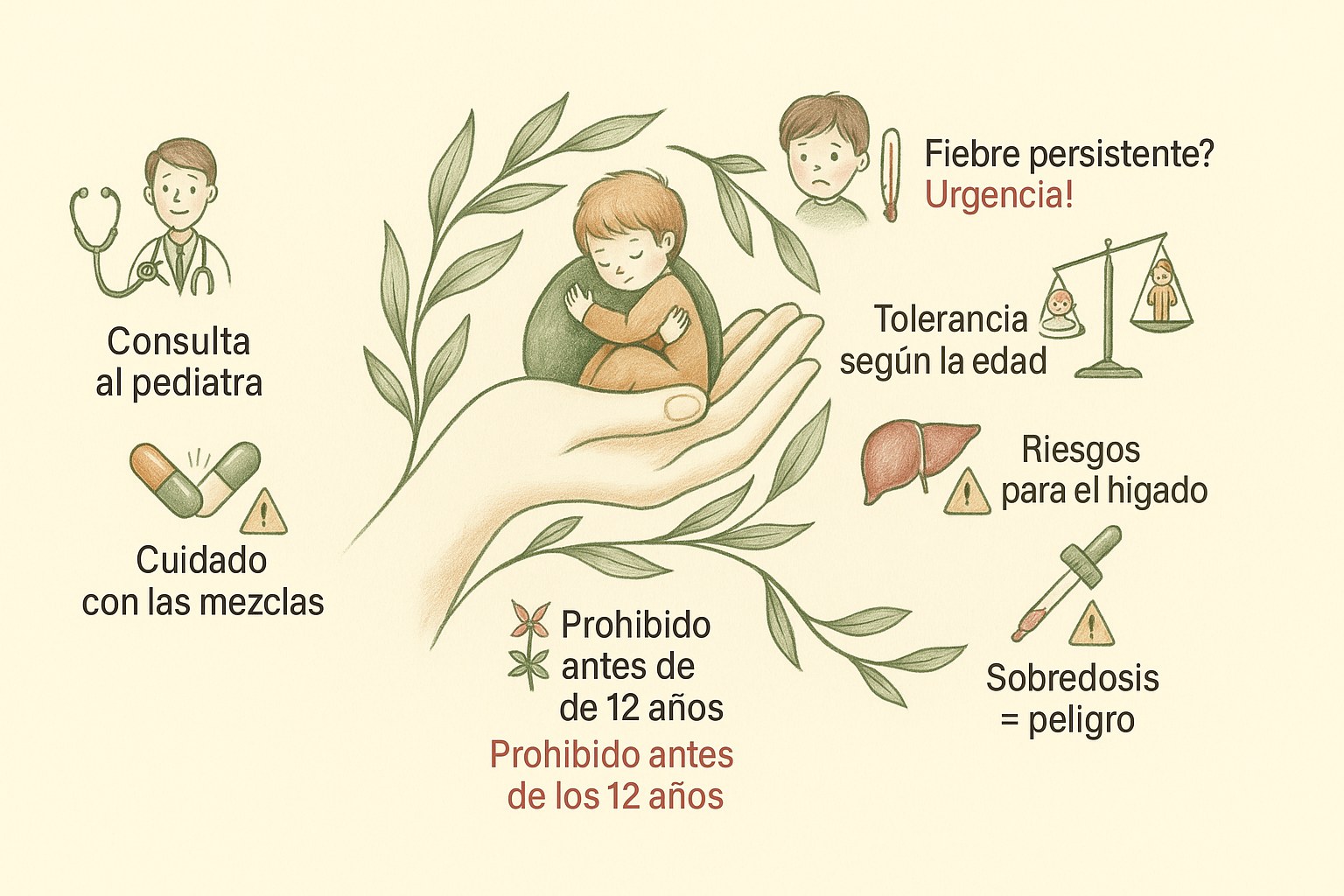 Precauciones de seguridad para usar plantas medicinales con ninos