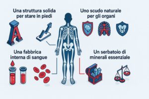 Qual è il ruolo dello scheletro umano e delle nostre ossa?