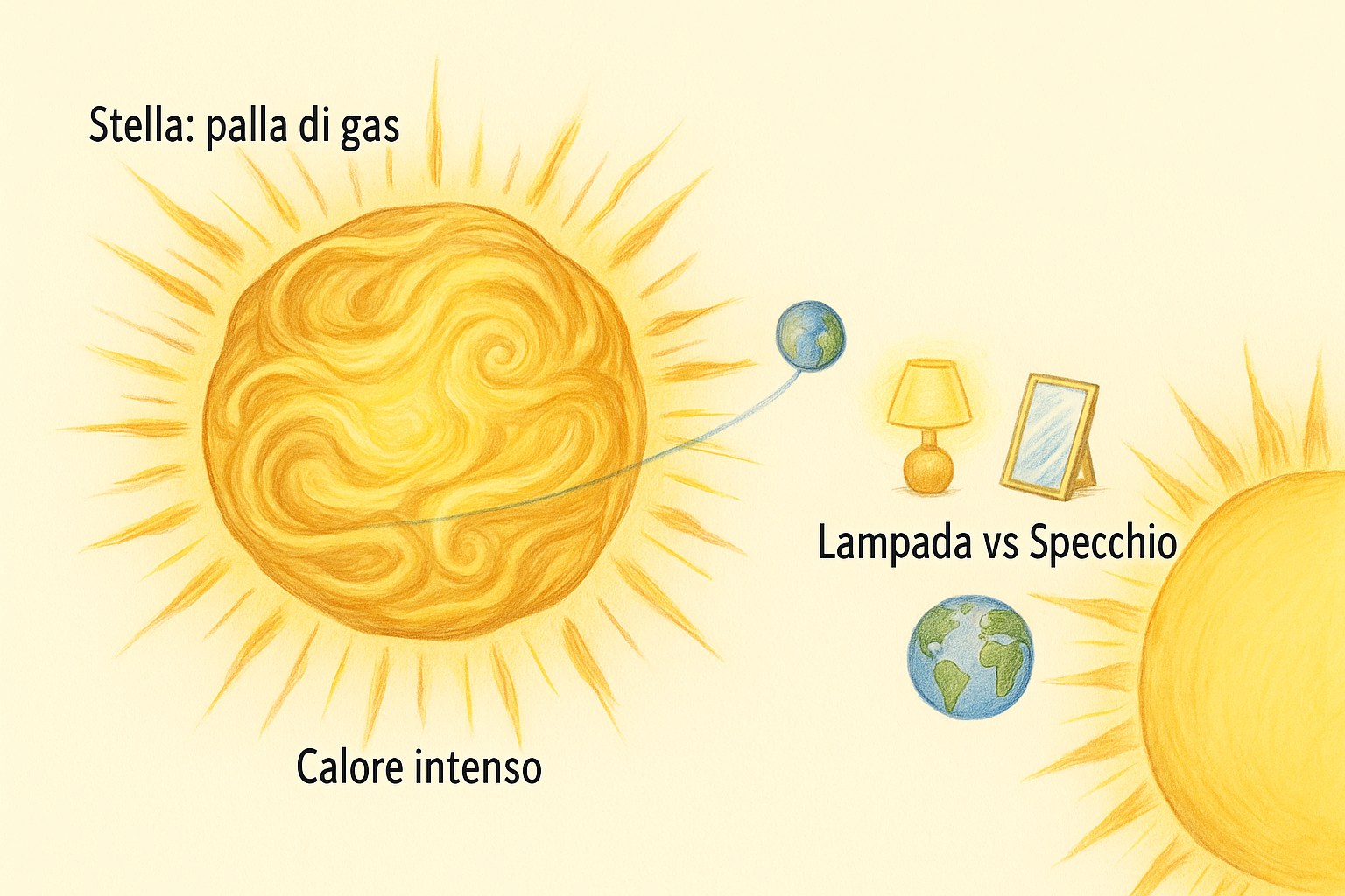 Il Sole che brilla nel cielo azzurro, portando luce e calore alla Terra